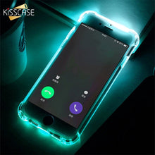 Load image into Gallery viewer, KISSCASE TPU Call Light Case For iPhone