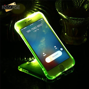 KISSCASE TPU Call Light Case For iPhone