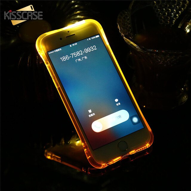 KISSCASE TPU Call Light Case For iPhone