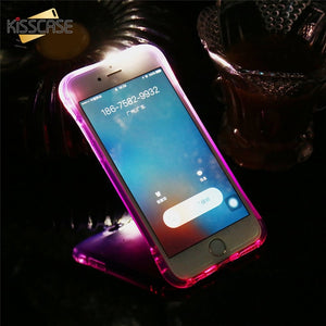 KISSCASE TPU Call Light Case For iPhone