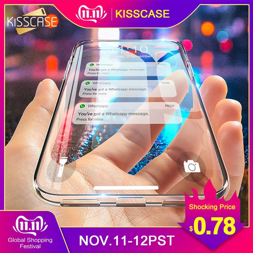 KISSCASE Ultra Thin Transparent Case For iPhone