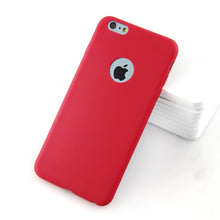 Load image into Gallery viewer, With Logo Hole Silicone Case For iPhone