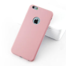 Load image into Gallery viewer, With Logo Hole Silicone Case For iPhone