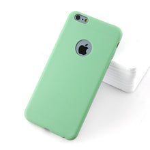 Load image into Gallery viewer, With Logo Hole Silicone Case For iPhone